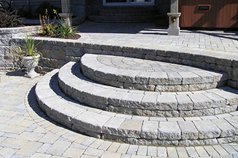 stone steps and walkway