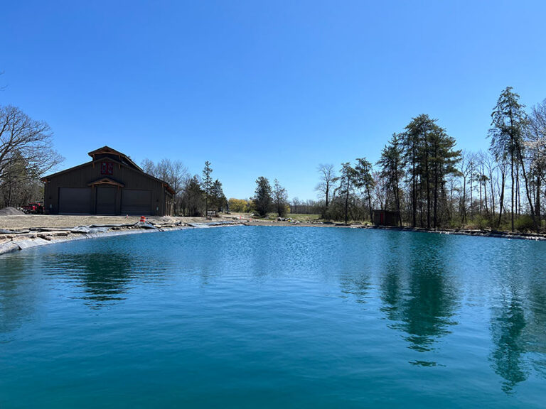 large private pond